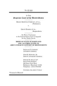 Microsoft Word - Exxon - Maryland -- Amicus Brief Cover.doc