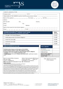 Microsoft Word - 24°MYS Order form - advertising media offers - Public rates.doc