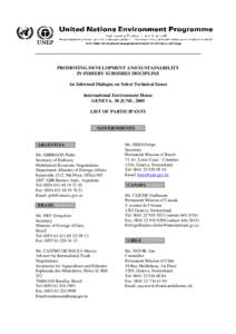 Microsoft Word - List of Participants UNEP Meeting June 2005 updated[removed]_2_.doc