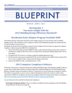 California Energy Commission Blueprint March-April 2014