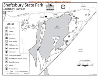 Click On A Site For Photo And Additional Information  Shaftsbury State Park Shaftsbury, Vermont  North