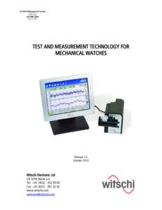 Microsoft Word - Test and measuring technology mechanical watches.docx