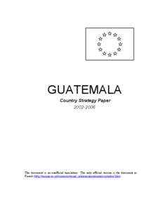 Guatemala Country Strategy Paper[removed]