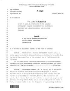 Stricken language will be deleted and underlined language will be added. Act 370 of the Regular Session 1 State of Arkansas