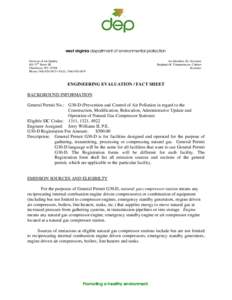 Division of Air Quality 601 57th Street SE Charleston, WV[removed]Phone[removed] • FAX: ([removed]Joe Manchin, III, Governor