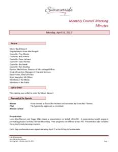 Microsoft Word - Monthly Meeting Minutes Monday April 16, 2012