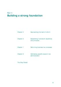 Part II  Building a strong foundation Chapter 5
