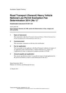 Templates and checklist for the notification of registrable instruments on the ACT legislation register