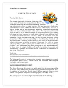 School Bus Scoop (September/October 2003)