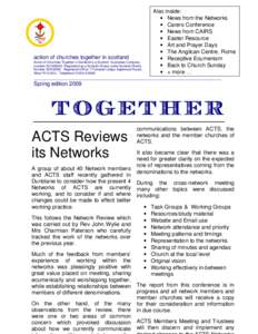 Also inside: • News from the Networks • Carers Conference • News from CAIRS • Easter Resource • Art and Prayer Days