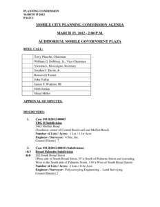 MOBILE CITY PLANNING COMMISSION AGENDA