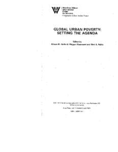 Urban Violence, Quality of Life, and the Future of Latin American Cities: The Dismal Record So Far and the Search for New Analytical Frameworks to Sustain the Bias Towards Hope1 Diane Davis THE STRUCTURAL ROOTS OF THE V