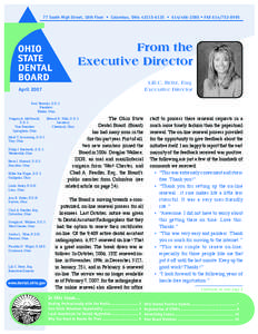 77 South High Street, 18th Floor • Columbus, Ohio[removed] • [removed] • FAX[removed]From the Executive Director Lili C. Reitz, Esq. Executive Director