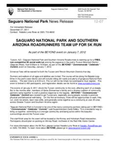 National Park Service U.S. Department of the Interior Saguaro National Park[removed]South Old Spanish Trail