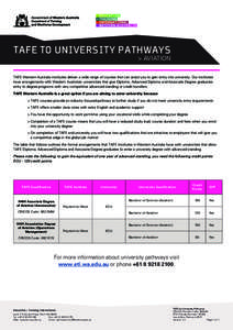 Vocational education / Polytechnic West / Tertiary education in Australia / Association of Commonwealth Universities / Barrier Reef Institute of TAFE / Taylors UniLink / Education in Australia / Education / Technical and further education