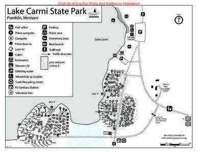 Click On A Site For Photo And Additional Information  Lake Carmi State Park