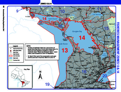 2014 Ontario Fishing Regulations Summary - Zone 13 Zone 14