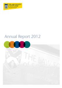 Annual Report 2012  Links to Contents	 President’s report