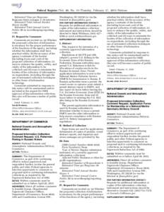 Federal Register / Vol. 80, No[removed]Tuesday, February 17, [removed]Notices Estimated Time per Response: Response times averages 5–10 minutes. Estimated Total Annual Burden Hours: 22,500. Estimated Total Annual Cost to