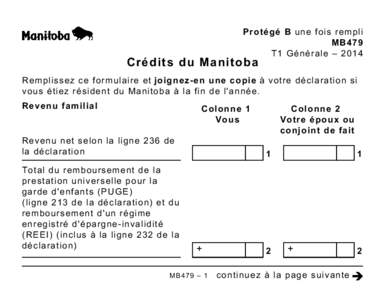 Protégé B une fois rempli MB479 T1 Générale – 2014 Crédits du Manitoba