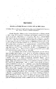 Értesítő az Erdélyi Múzeum-Egylet Orvos-Természettudományi Szakosztályából II. Természettudományi Szak - 24. évf., 21. kötfüzet