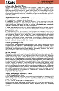 LKi54 Inland Lake Clay/Mud Shore factsheet