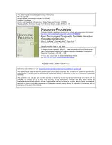 This article was downloaded by:[University of Memphis] On: 10 July 2008 Access Details: [subscription number[removed]Publisher: Routledge Informa Ltd Registered in England and Wales Registered Number: [removed]Register