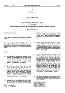 Commission Regulation (EU) No [removed]of 4 March 2010 laying down detailed measures for the implementation of the common basic standards on aviation securityText with EEA relevance