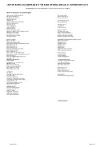 Primary dealers / Private banks / National Westminster Bank / Royal Bank of Scotland Group / Allied Bank / HSBC Private Bank / Lloyds Bank / HSBC Bank / Access Bank / Banks / Financial services / Investment