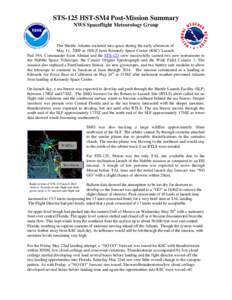 STS-125 Pre-Mission Summary