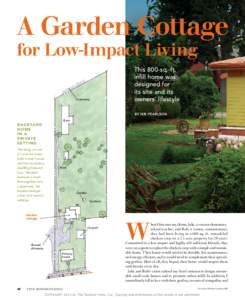 A Garden Cottage for Low-Impact Living Greenway This 800-sq.-ft. infill home was