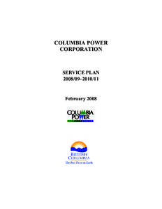 COLUMBIA POWER CORPORATION SERVICE PLAN[removed]–[removed]