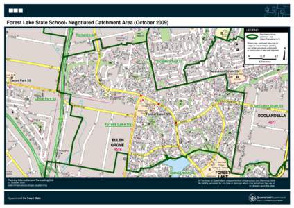 Forest Lake State School- Negotiated Catchment Area (October[removed]LEGEND LEGEND Durack Durack SS