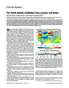 From the Academy  The North Atlantic Oscillation: Past, present, and future