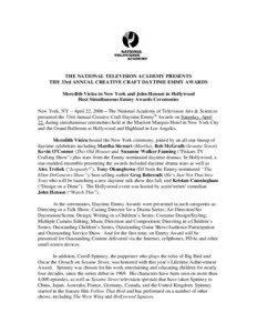 Emmy Award / Sesame Street Emmy awards and nominations / 38th Daytime Emmy Awards / Television / Daytime Emmy Award / Victor DiNapoli