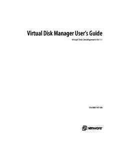 Virtual Disk Manager User’s Guide