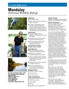 U.S. Fish & Wildlife Service  Mandalay National Wildlife Refuge Refuge Facts