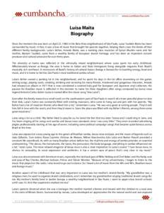 Microsoft Word - Luisa Maita Biography.doc