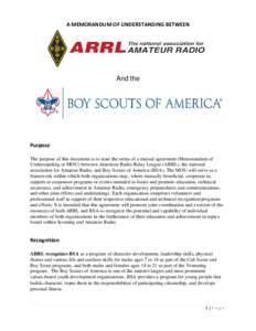 Microsoft Word - BSA ARRL MOU FINAL