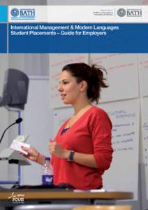 Department of Politics, Languages & International Studies International Management & Modern Languages Student Placements – Guide for Employers