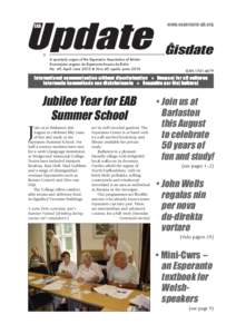 EAB  Update ✩ A quarterly organ of the Esperanto Association of Britain Kvaronjara organo de Esperanto-Asocio de Britio