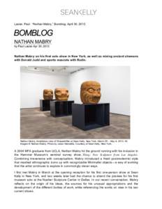 Guggenheim Fellows / Nathan Mabry / Nasher Sculpture Center / Donald Judd / The Burghers of Calais / Charles Ray / Richard Serra / Visual arts / Sculpture / American art