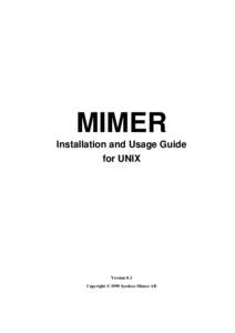 Relational database management systems / Database management systems / SQL / Unix / Mimer SQL / Data management / Computing / Query languages