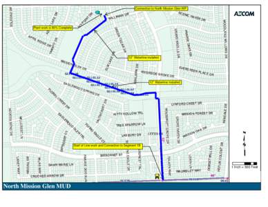 Connection to North Mission Glen WP  Plant work is 80% Complete 12