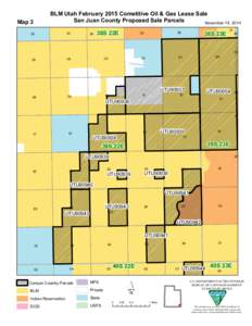 BLM Utah February 2015 Cometitive Oil & Gas Lease Sale San Juan County Proposed Sale Parcels November 14, 2014 Map 3 32