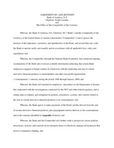 OCC, Bank of America Enter Agreement Requiring Payment of Profits Plus Interest to Municipalities Harmed by Bid-Rigging on Financial Products