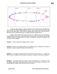 Planetary science / Celestial mechanics / Comets / Jupiter / Planet / Orbit / Venus / C/2010 X1 / Astrology / Astronomy / Solar System