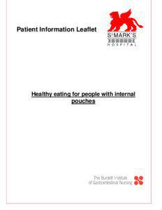 Patient Information Leaflet  Healthy eating for people with internal