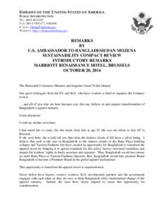 EMBASSY OF THE UNITED STATES OF AMERICA PUBLIC AFFAIRS SECTION TEL: [removed]FAX: [removed], [removed]E-MAIL: [removed] WEBSITE: http://dhaka.usembassy.gov