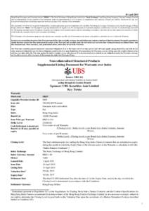 Options / Equity securities / Corporate finance / Warrant / Futures contract / IOU / Derivative / Hang Seng Index / Covered warrant / Financial economics / Finance / Investment